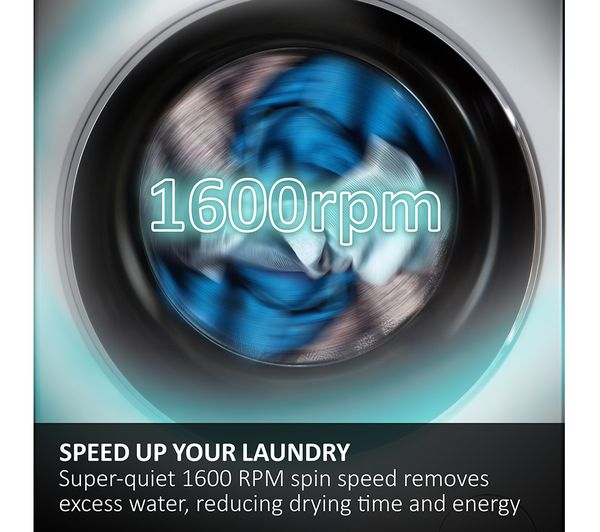 HAIER HWQ90B416FWB Integrated 9 kg 1600 Spin Washing Machine