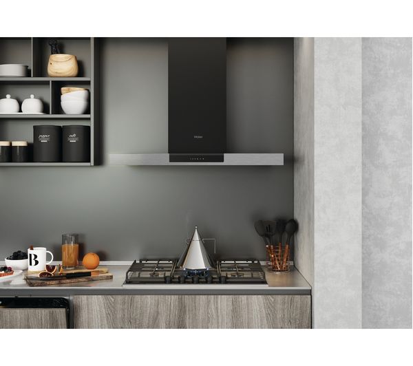 HAIER I-Link HATS9DS2XWIFI Chimney Smart Cooker Hood - Black