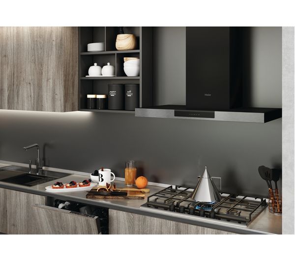 HAIER I-Link HATS9DS2XWIFI Chimney Smart Cooker Hood - Black