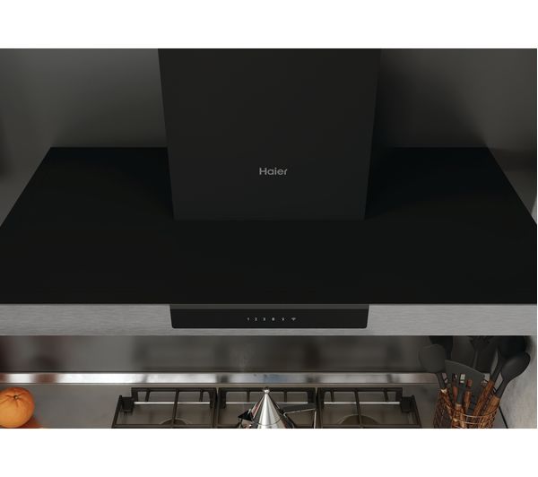 HAIER I-Link HATS9DS2XWIFI Chimney Smart Cooker Hood - Black