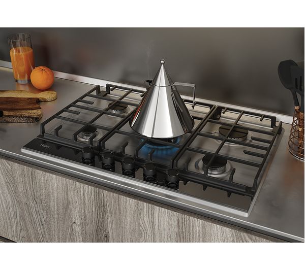 HAIER HAHG74S2X 75 cm Gas Hob - Stainless Steel