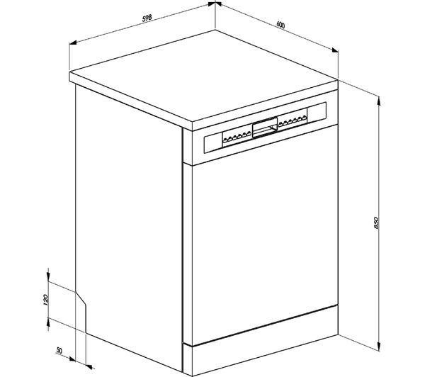SMEG DFD352CS Full-size Dishwasher - White