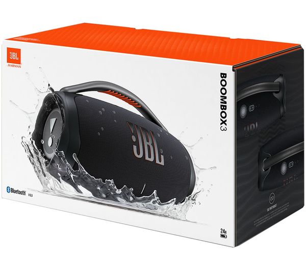 JBL Boombox 3 Portable Bluetooth Speaker - Black
