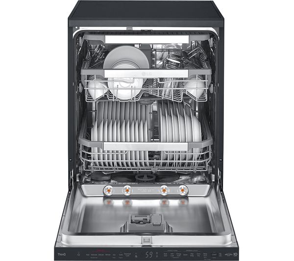 LG TrueSteam DF455HMS Full-size WiFi-enabled Dishwasher - Matte Black