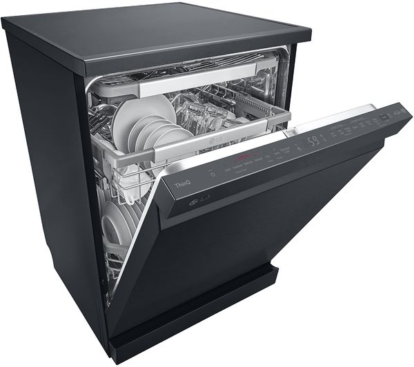 LG TrueSteam DF455HMS Full-size WiFi-enabled Dishwasher - Matte Black