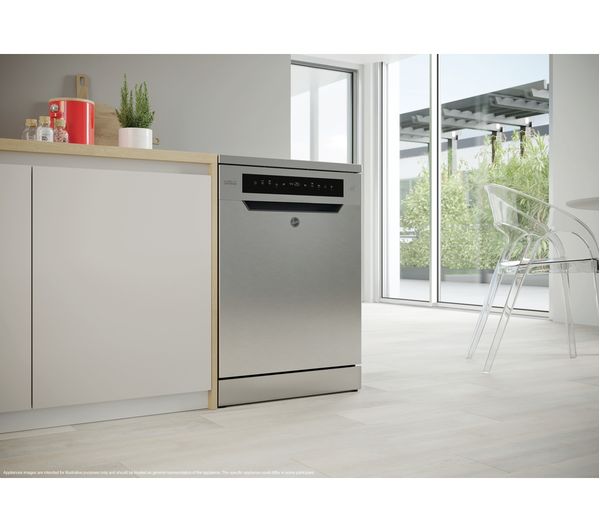 HOOVER H-Dish 500 HF6B4S1PX Full-size Smart Dishwasher - Stainless Steel