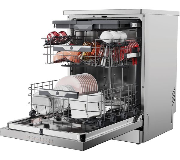 HOOVER H-Dish 500 HF6B4S1PX Full-size Smart Dishwasher - Stainless Steel