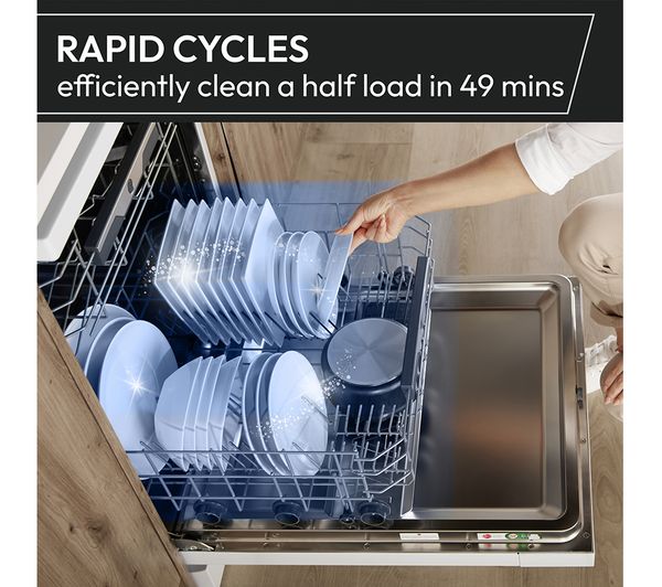 HOOVER H-Dish 500 HF6B4S1PX Full-size Smart Dishwasher - Stainless Steel