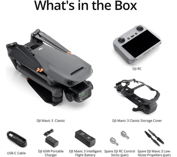 DJI Mavic 3 Classic Drone with Controller - Space Grey