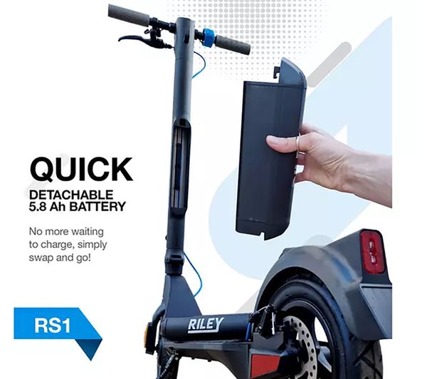 RILEY RS1 V2 Electric Folding Scooter - Black