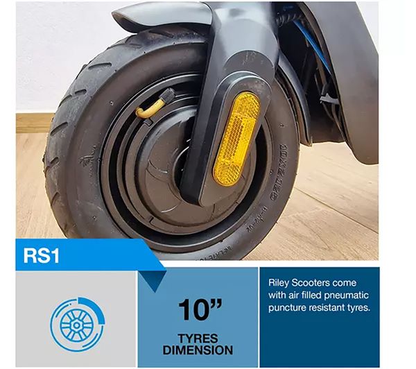 RILEY RS1 V2 Electric Folding Scooter - Black