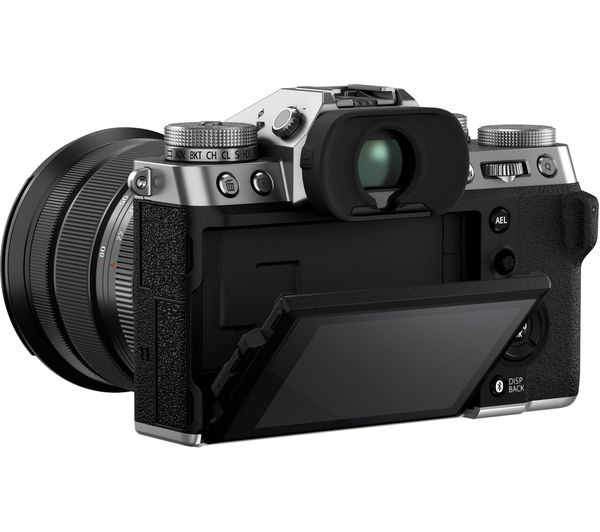 FUJIFILM X-T5 Mirrorless Camera with FUJINON XF 16-80 mm f 4 R OIS WR Lens - Silver