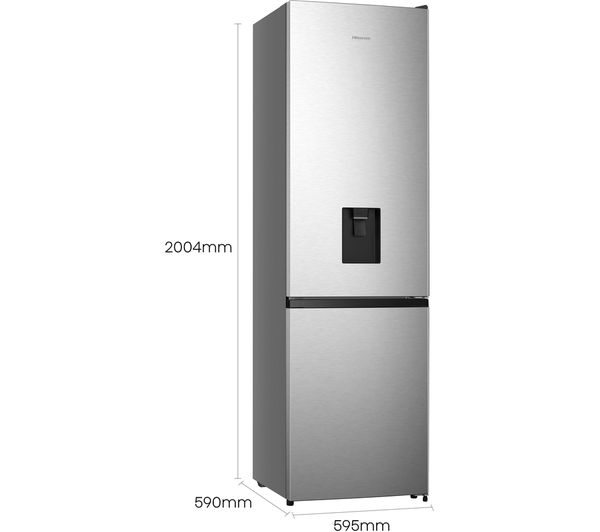 HISENSE RB435N4WCE 60 40 Fridge Freezer - Stainless Steel