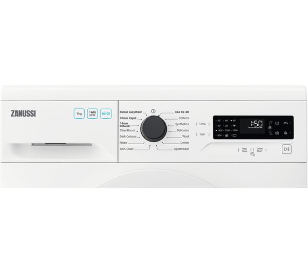 ZANUSSI ZWF744B3PW 7 kg 1400 Spin Washing Machine - White