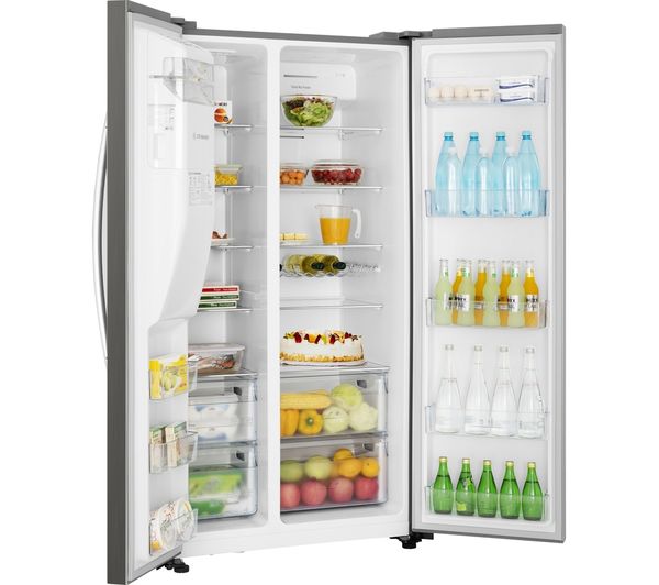 KENWOOD KSBSDIX23 American-Style Fridge Freezer - Inox