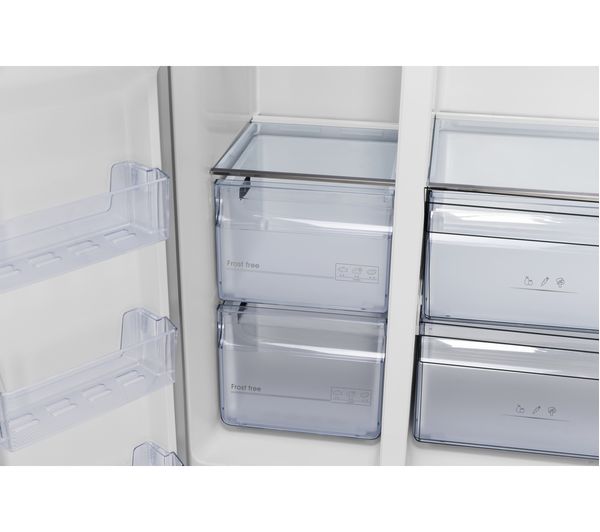 KENWOOD KSBSDIX23 American-Style Fridge Freezer - Inox
