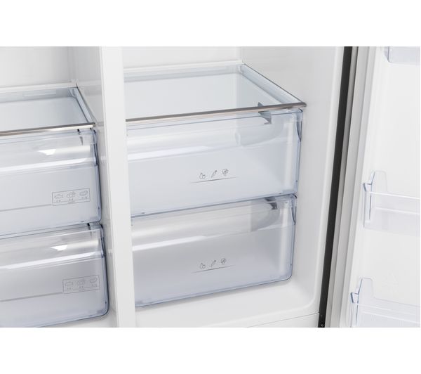 KENWOOD KSBSDIX23 American-Style Fridge Freezer - Inox