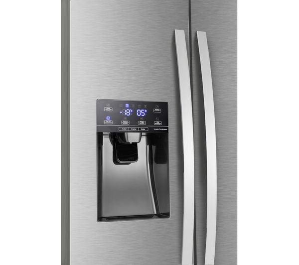 KENWOOD KSBSDIX23 American-Style Fridge Freezer - Inox