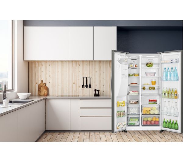 KENWOOD KSBSDIX23 American-Style Fridge Freezer - Inox