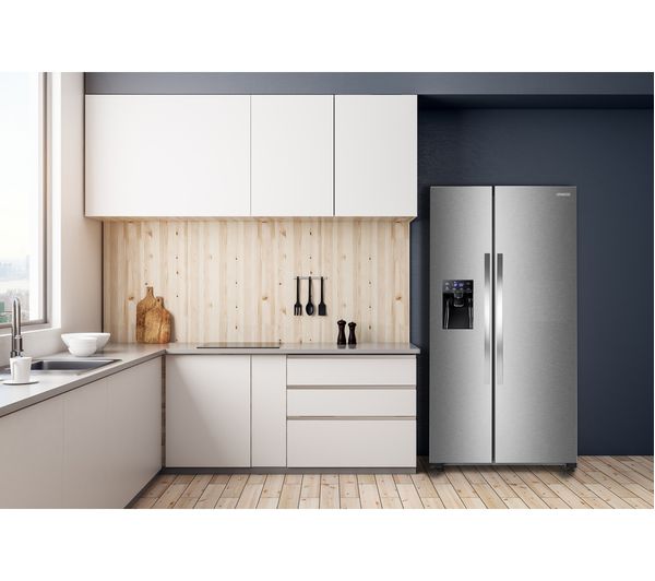 KENWOOD KSBSDIX23 American-Style Fridge Freezer - Inox
