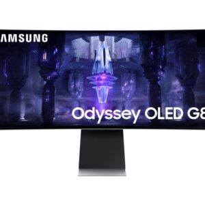 SAMSUNG Odyssey G8 LS34BG850SUXXU 4K Quad HD 34" Curved OLED Smart Gaming Monitor - Black