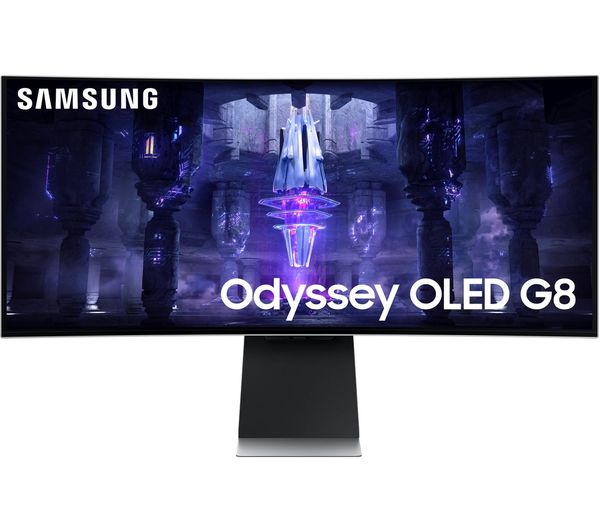 SAMSUNG Odyssey G8 LS34BG850SUXXU 4K Quad HD 34" Curved OLED Smart Gaming Monitor - Black