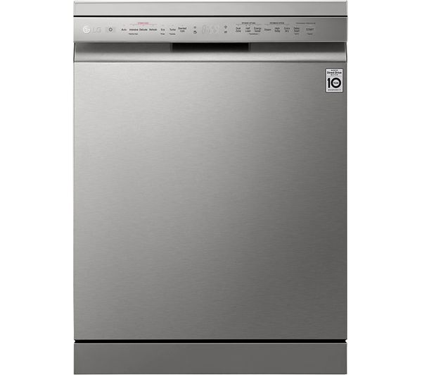 LG TrueSteam DF325FPS Full-size WiFi-enabled Dishwasher - Shiny Steel