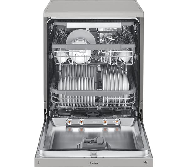 LG TrueSteam DF325FPS Full-size WiFi-enabled Dishwasher - Shiny Steel