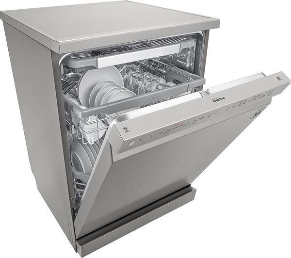 LG TrueSteam DF325FPS Full-size WiFi-enabled Dishwasher - Shiny Steel
