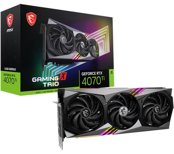 MSI GeForce RTX 4070 Ti 12 GB GAMING X TRIO Graphics Card