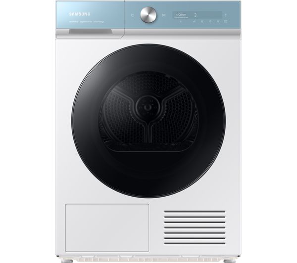 SAMSUNG Bespoke Series 8 Super Speed Dry DV90BB9545GMS1 WiFi-enabled 9 kg Heat Pump Tumble Dryer – White