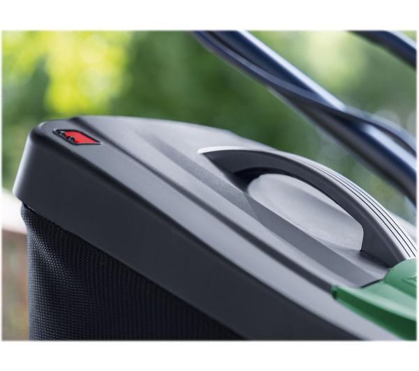 BOSCH UniversalRotak 2x18V-37-550 Cordless Rotary Lawn Mower with 2 batteries - Green