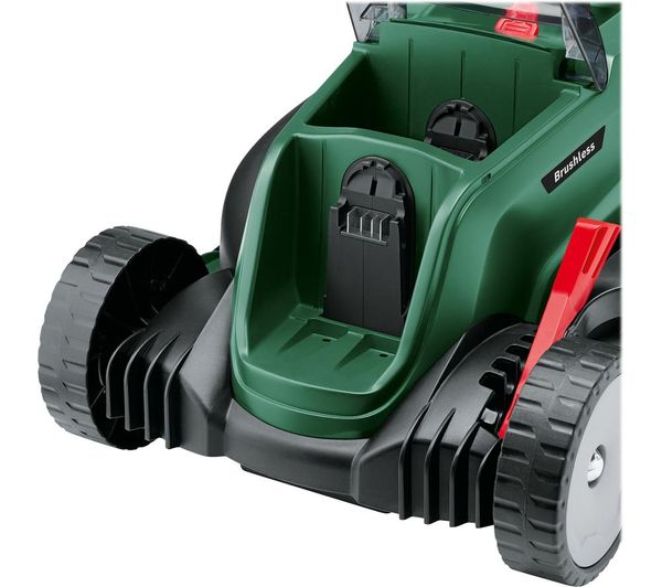 BOSCH UniversalRotak 2x18V-37-550 Cordless Rotary Lawn Mower with 2 batteries - Green
