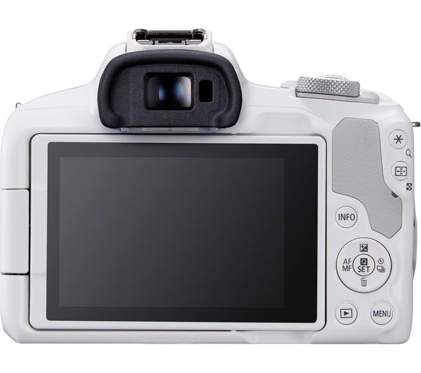 CANON EOS R50 Mirrorless Camera with RF-S 18-45 mm f 4.5-6.3 IS STM Lens - White