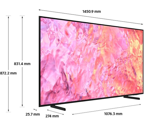 SAMSUNG QE65Q60CAUXXU 65" Smart 4K Ultra HD HDR QLED TV with Bixby & Alexa