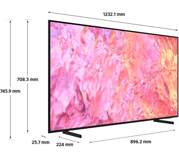 SAMSUNG QE55Q60CAUXXU 55" Smart 4K Ultra HD HDR QLED TV with Bixby & Alexa