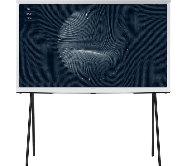 SAMSUNG The Serif QE43LS01BGUXXU 43" Smart 4K Ultra HD HDR QLED TV with Bixby & Amazon Alexa - Cloud White