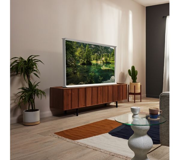 SAMSUNG The Serif QE43LS01BGUXXU 43" Smart 4K Ultra HD HDR QLED TV with Bixby & Amazon Alexa - Cloud White