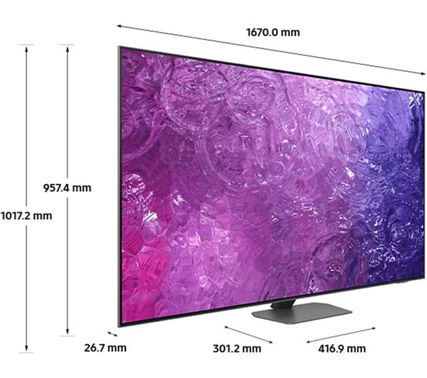 SAMSUNG QE75QN90CATXXU 75" Smart 4K Ultra HD HDR Neo QLED TV with Bixby & Alexa