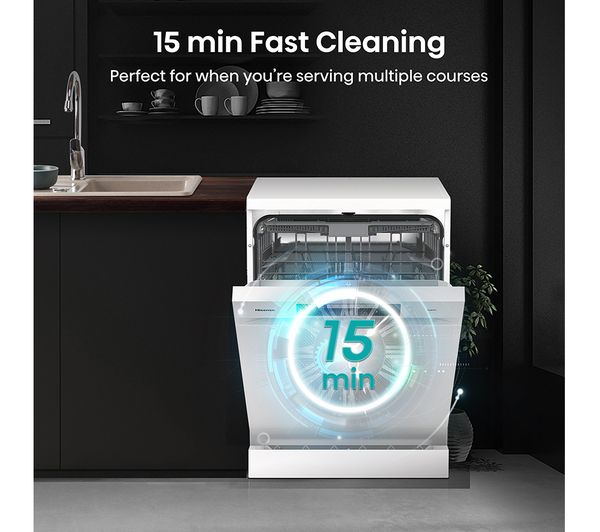 HISENSE HS643D60WUK Full-size Dishwasher - White