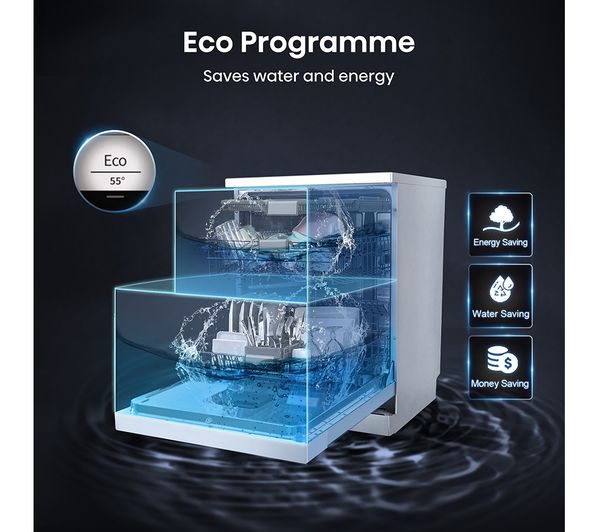HISENSE HS643D60WUK Full-size Dishwasher - White