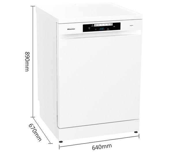 HISENSE HS643D60WUK Full-size Dishwasher - White