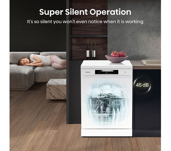 HISENSE HS643D60WUK Full-size Dishwasher - White