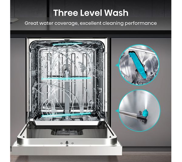 HISENSE HS643D60WUK Full-size Dishwasher - White