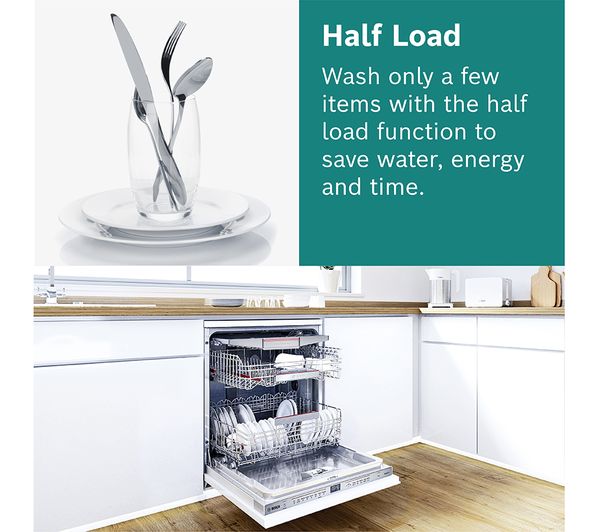 BOSCH Series 4 SMS4HKW00G Full-size WiFi-enabled Dishwasher - White