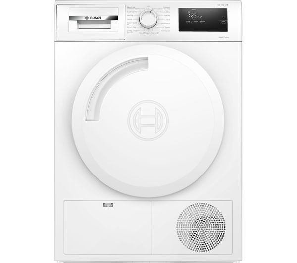 BOSCH Series 4 WTH84001GB 8 kg Heat Pump Tumble Dryer - White