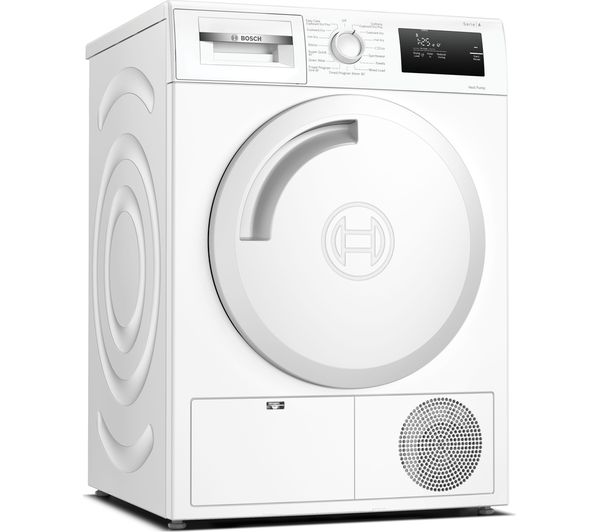 BOSCH Series 4 WTH84001GB 8 kg Heat Pump Tumble Dryer - White