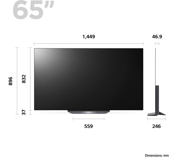 LG OLED65B36LA 65" Smart 4K Ultra HD HDR OLED TV with Amazon Alexa