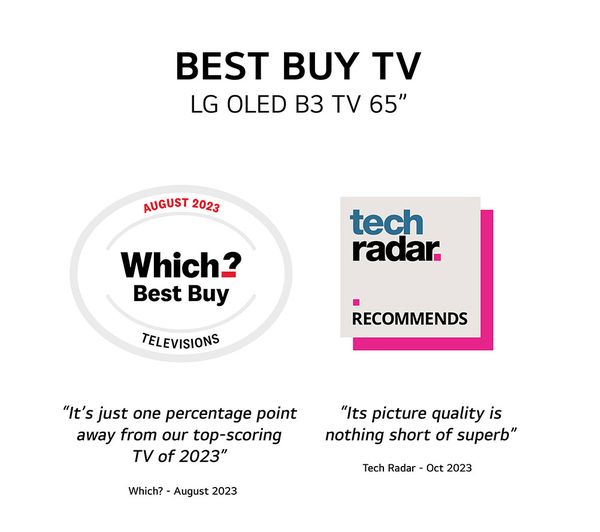 LG OLED65B36LA 65" Smart 4K Ultra HD HDR OLED TV with Amazon Alexa