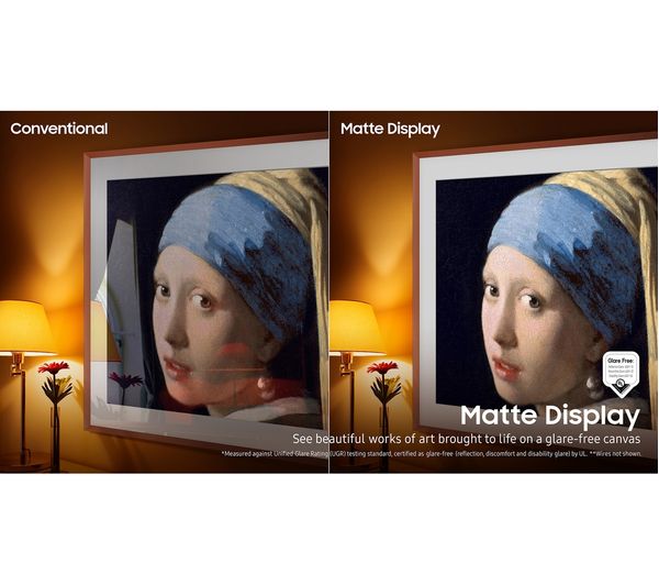 SAMSUNG The Frame Art Mode QE85LS03BGUXXU 85" Smart 4K Ultra HD HDR QLED TV with Bixby & Alexa